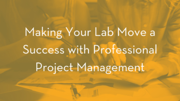 project managers working on lab move