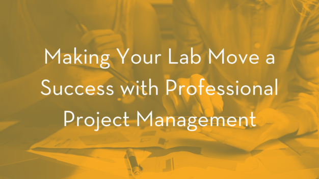 project managers working on lab move
